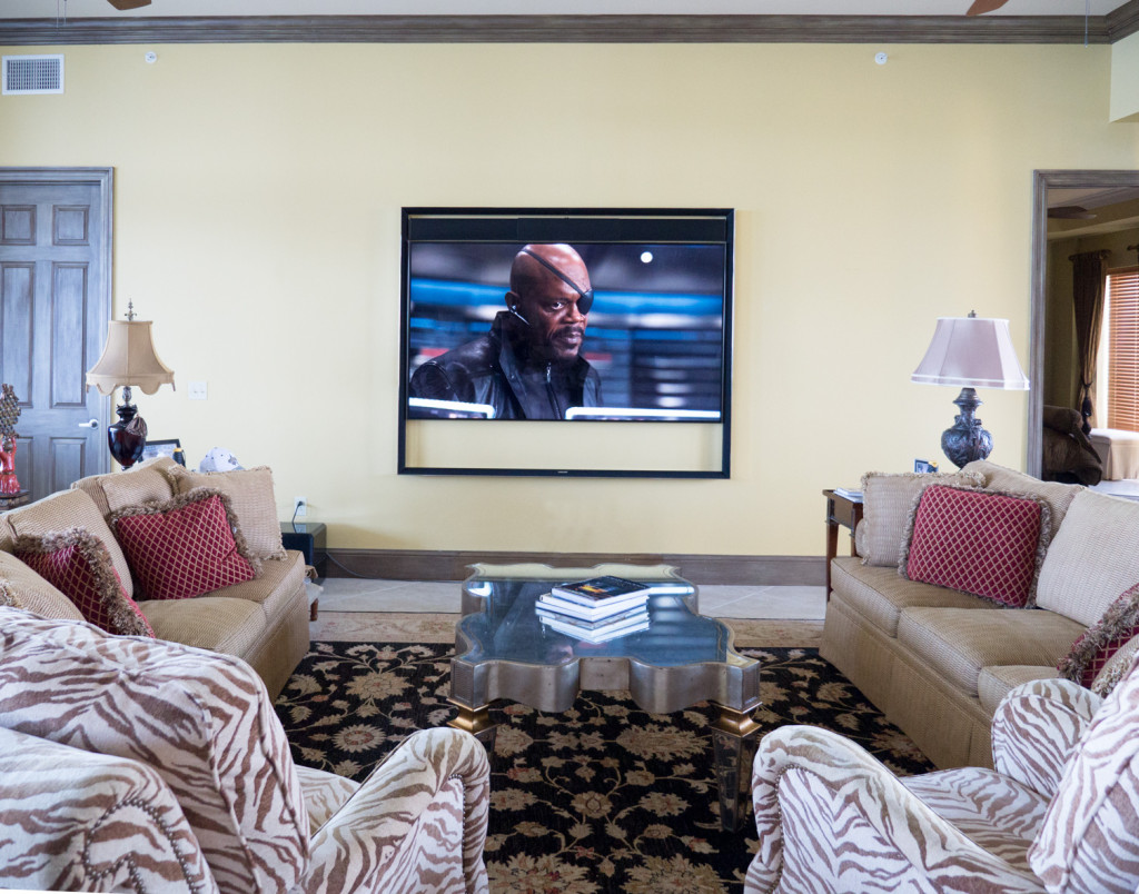 Nick Fury on the Samsung 85" HDTV